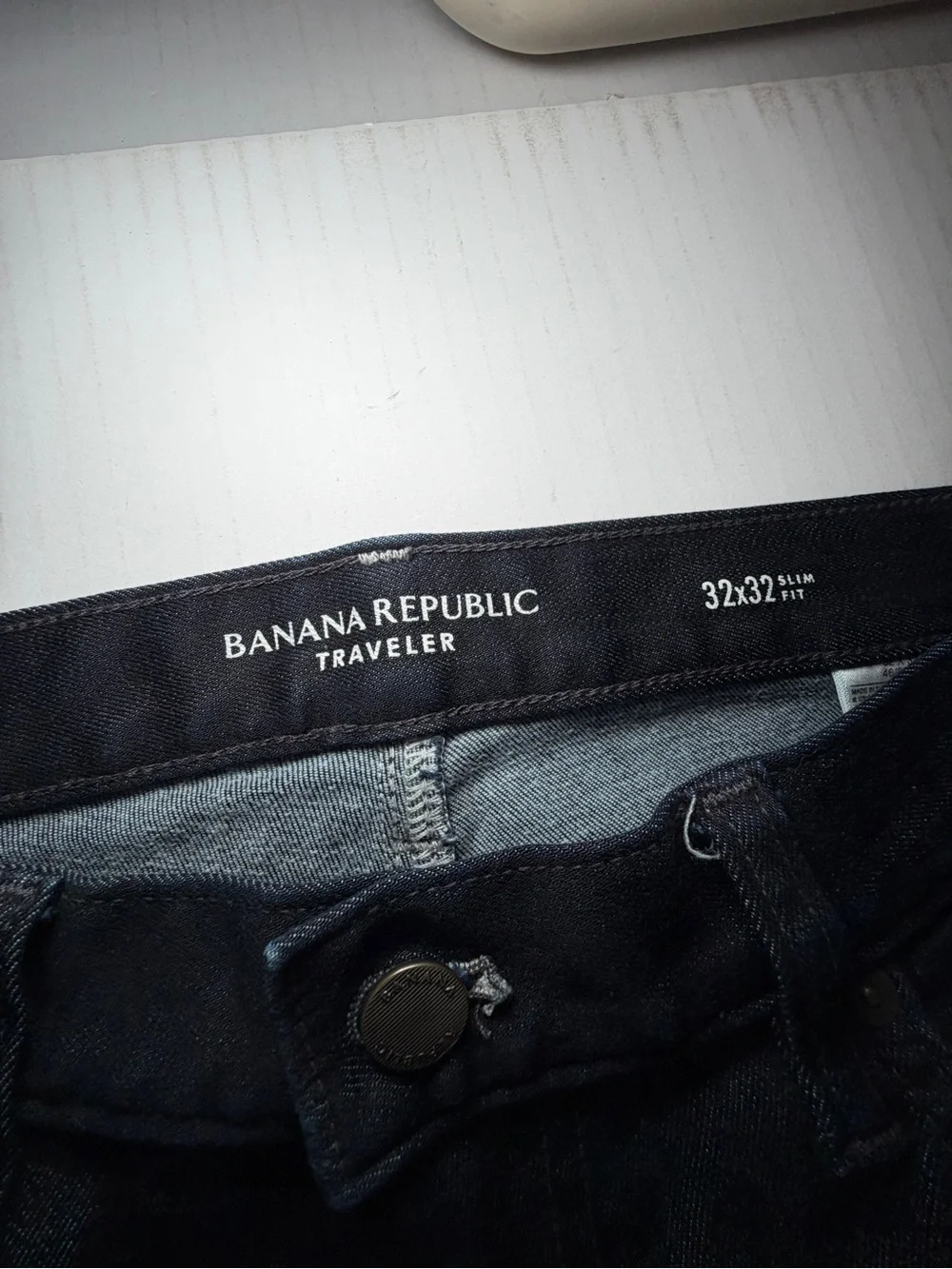 Banana Republic Men's Slim Straight Black Jeans